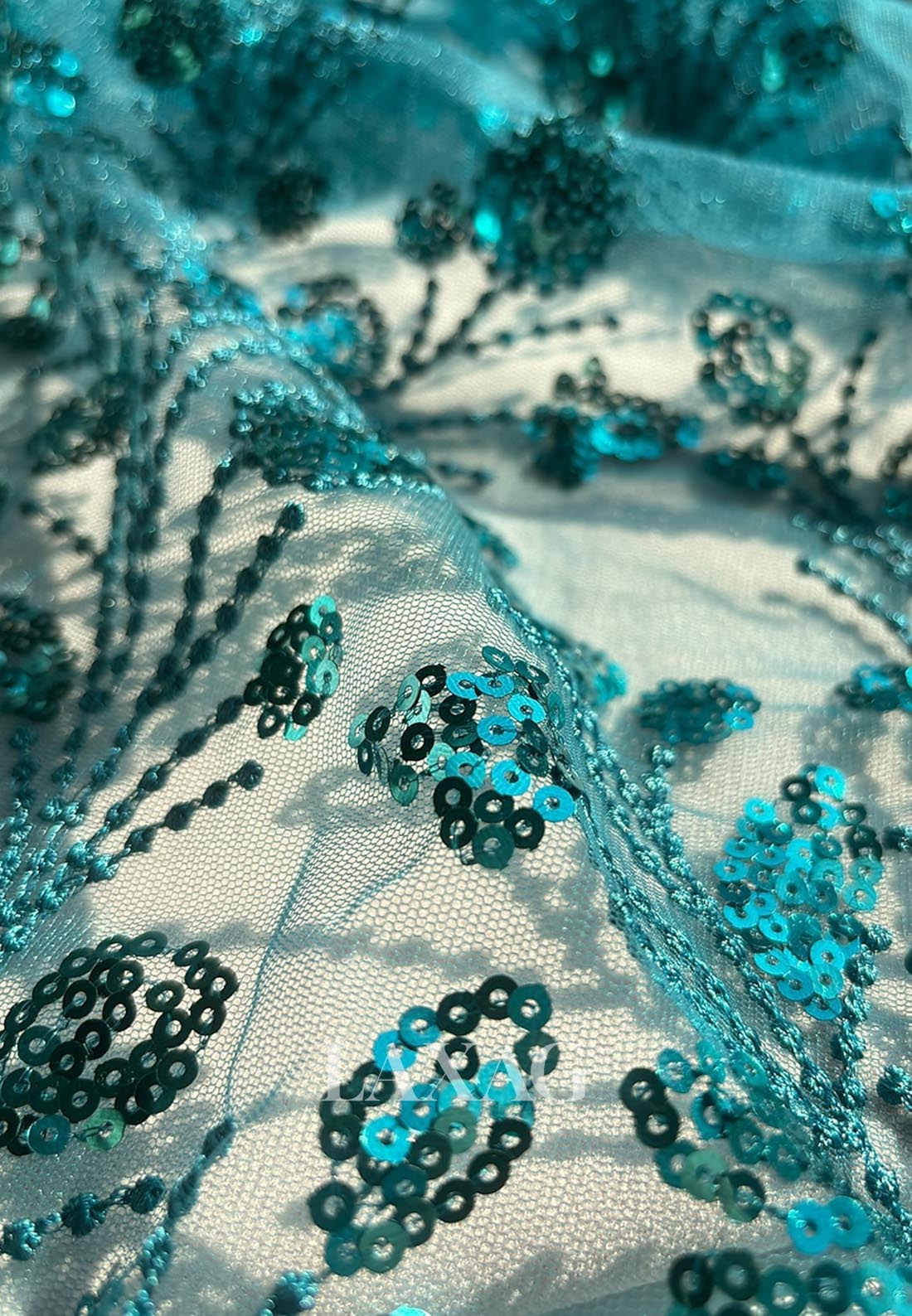 Sequined Embroidered Floor-Length Formal Gowns Asymmetrical-Neck Sleeveless Mermaid Evening Dress