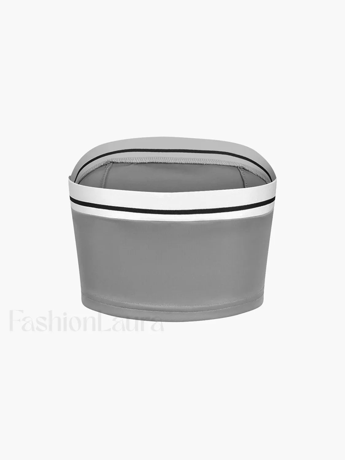 Tube Top Two Piece Contrast Waistband Pants Set