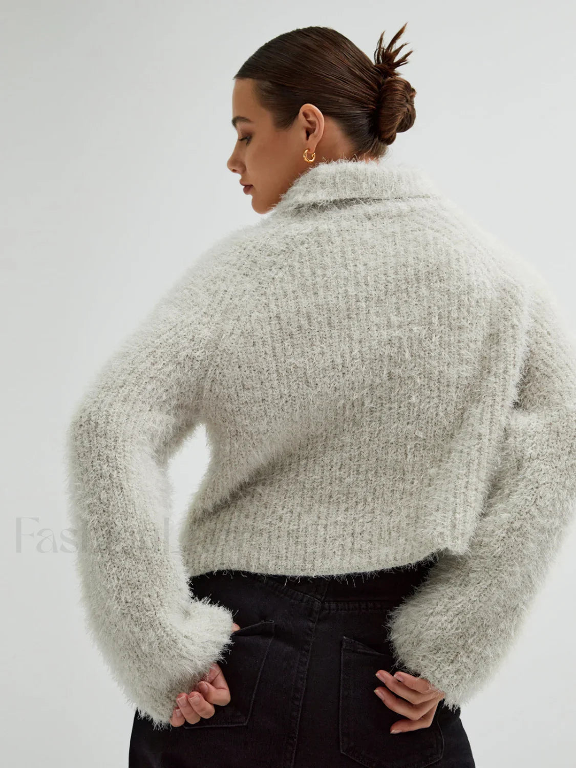 Turtleneck Charming Fuzzy Sweater