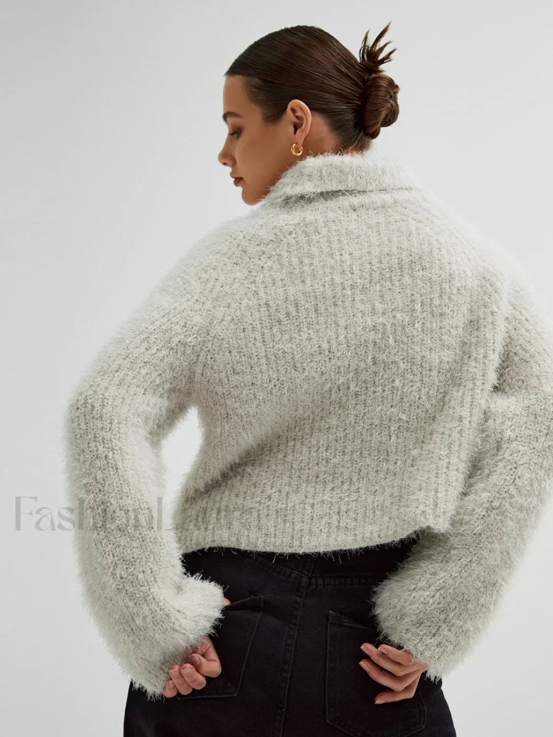Turtleneck Charming Fuzzy Sweater