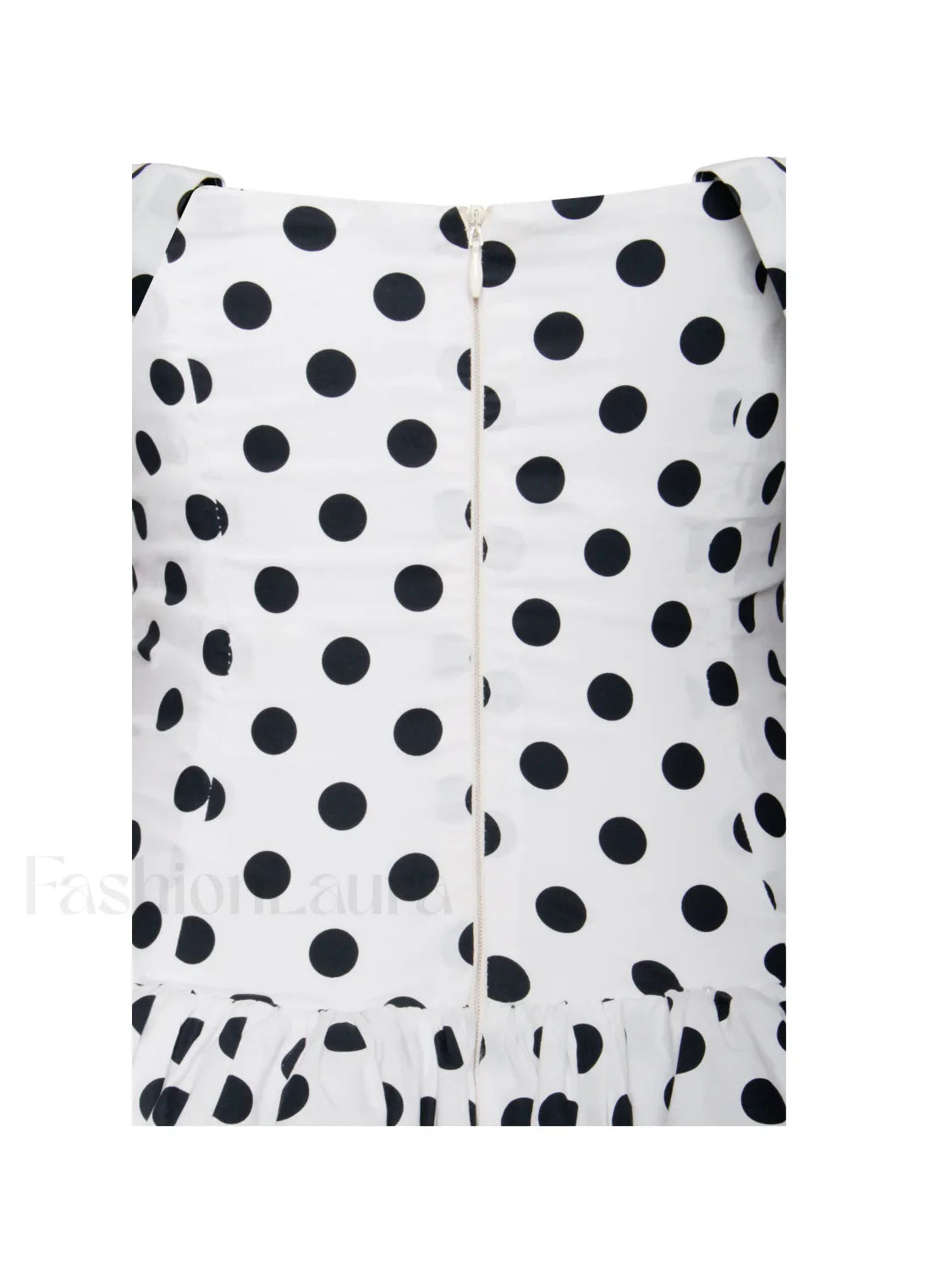 Umika Polka Dots Charming Bubble Hem Mini Dress