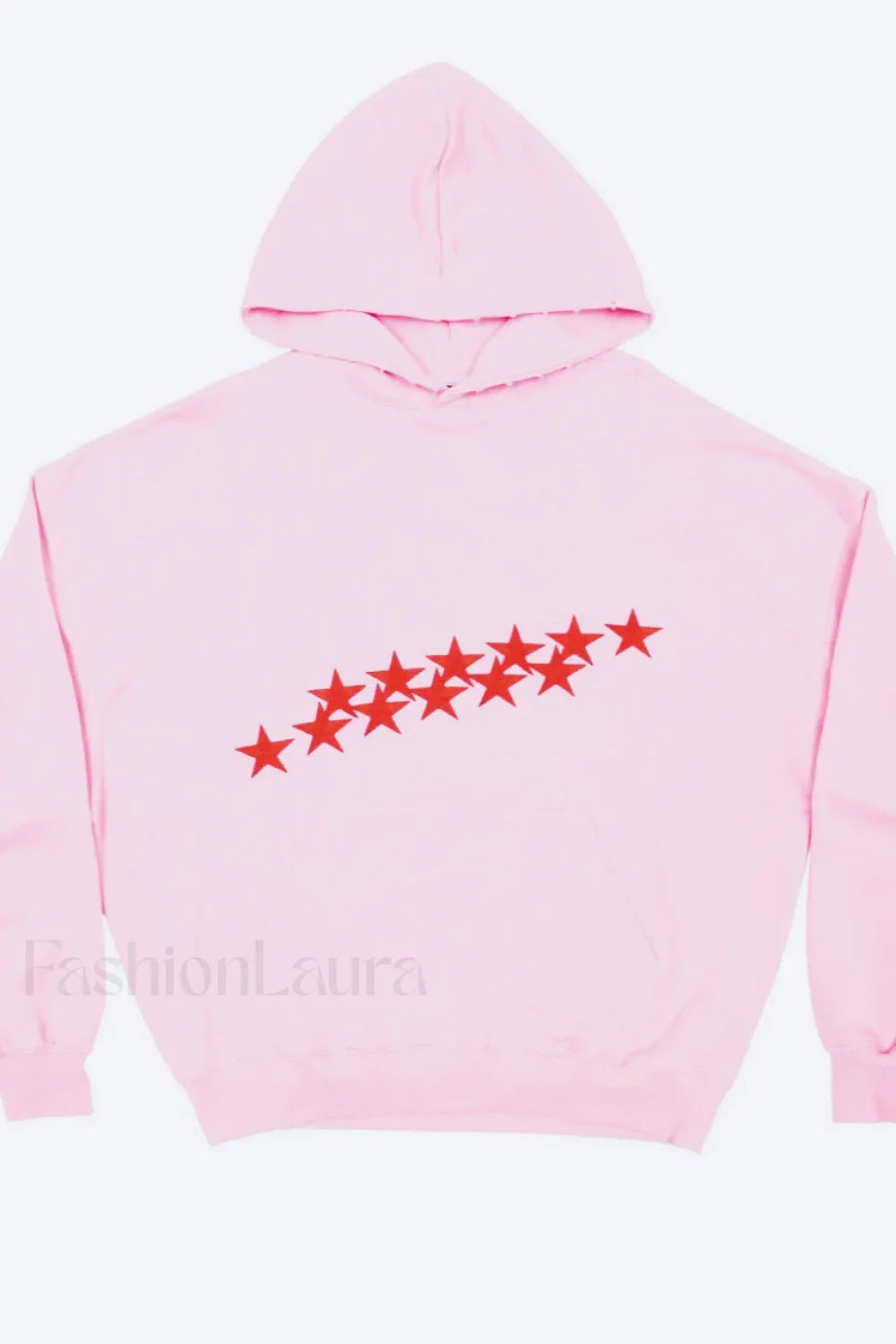 Unisex Star Print Hooded Hoodie