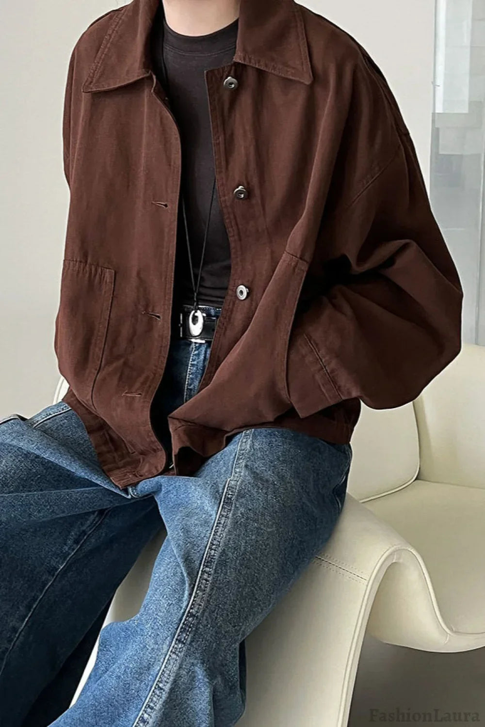 Utility Lapel Fleece Jacket