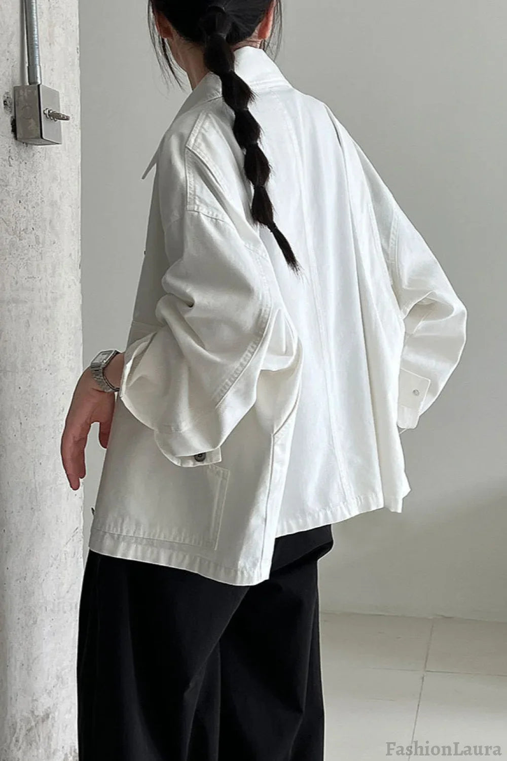 Utility Lapel Fleece Jacket