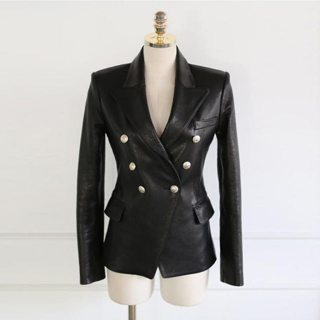 Be On Style Leather Blazer