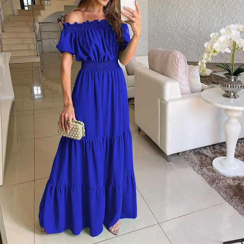Martha Premium Off the Shoulder Dress Chic Silhouette Collection