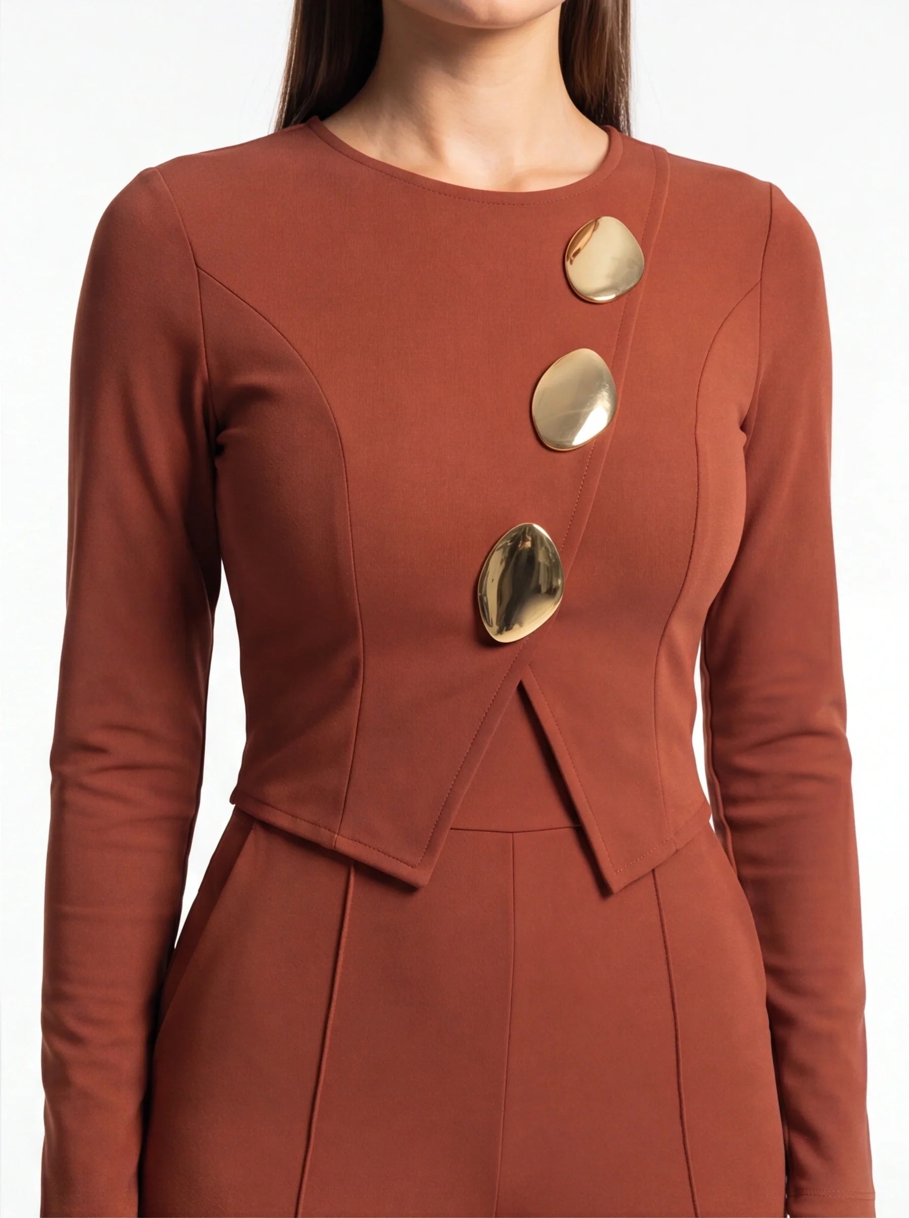 Elegant Stylish Jumpsuit with Pockets & Comfortable Fit for Commuting