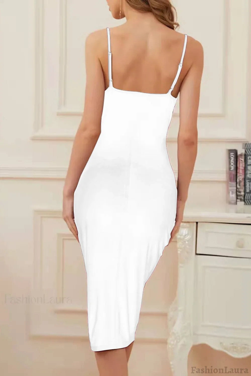 Velvet Ruched Split Party Dress