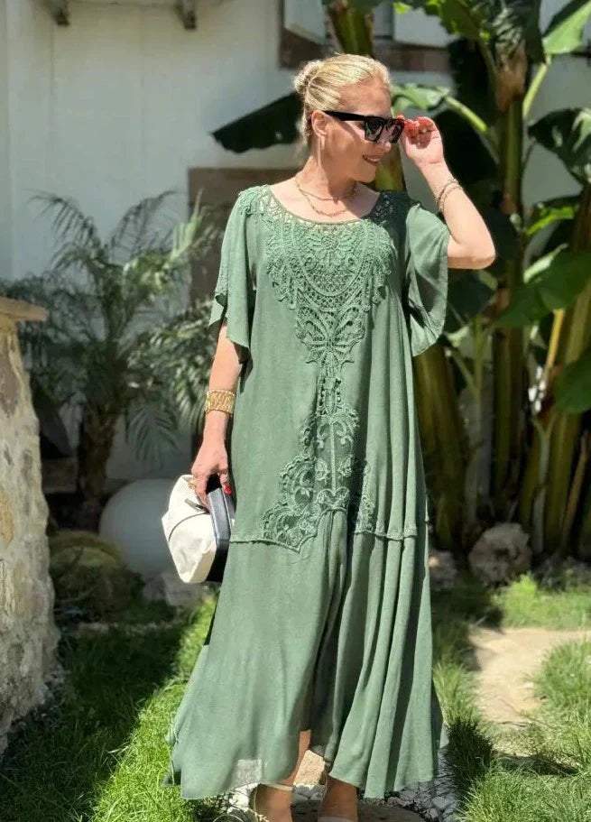 Iliana Boutique Embroidered Dress Chic Silhouette Collection