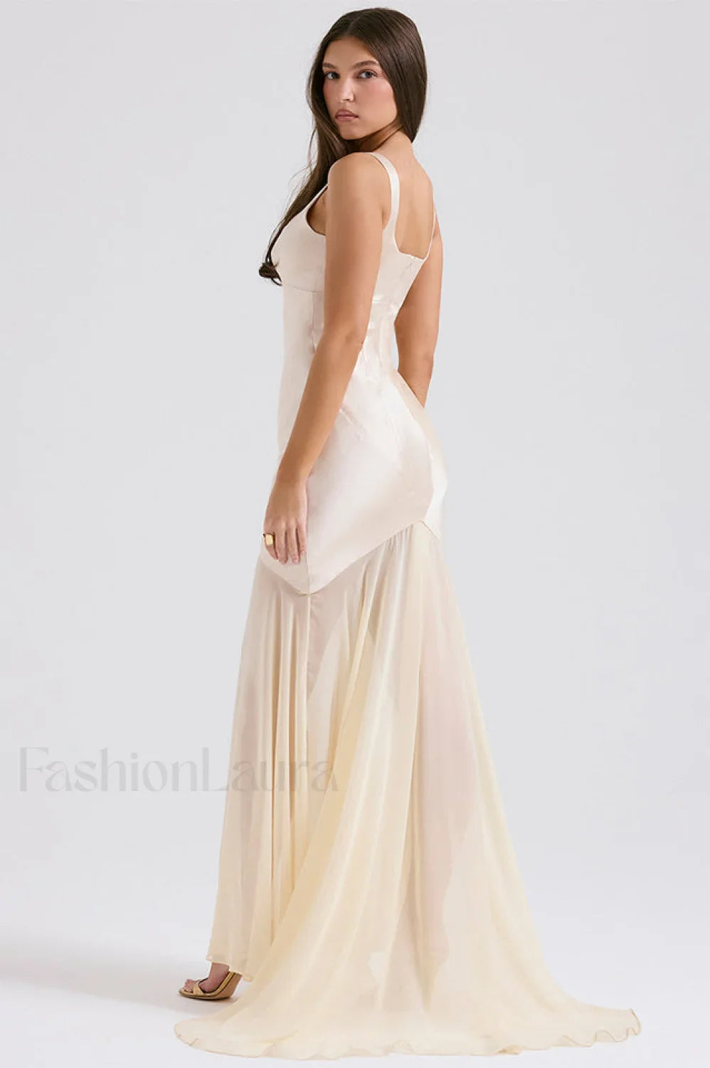 Victory Light Green Charming Chiffon Maxi Dress