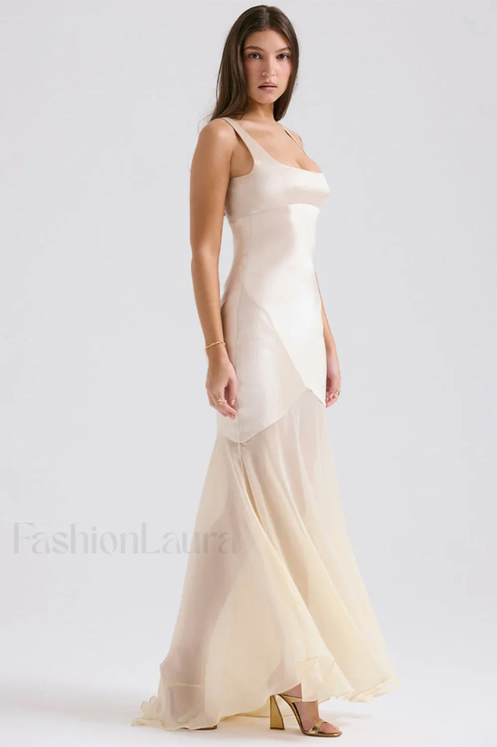 Victory Light Green Charming Chiffon Maxi Dress