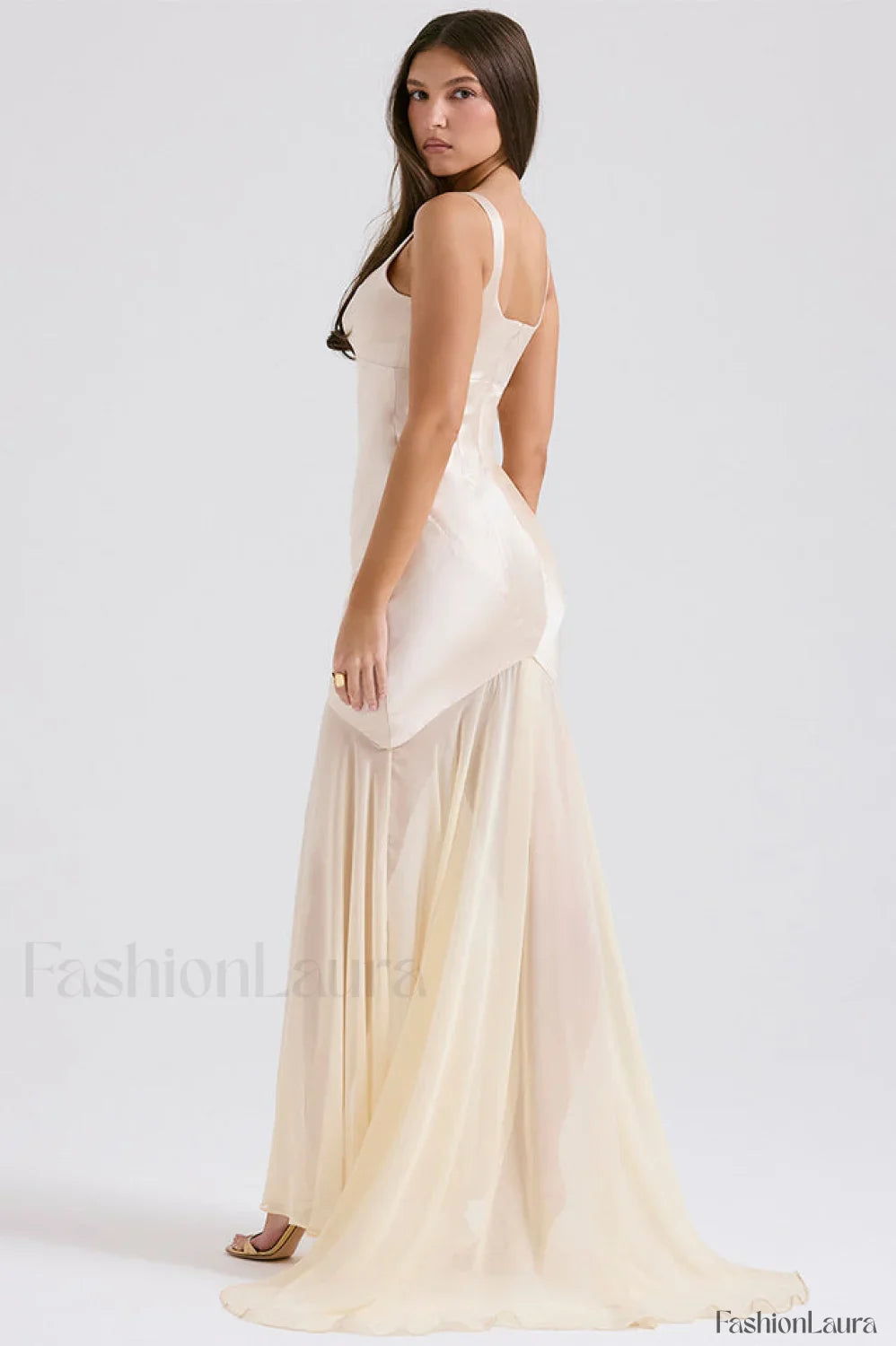 Victory Light Green Charming Chiffon Maxi Dress