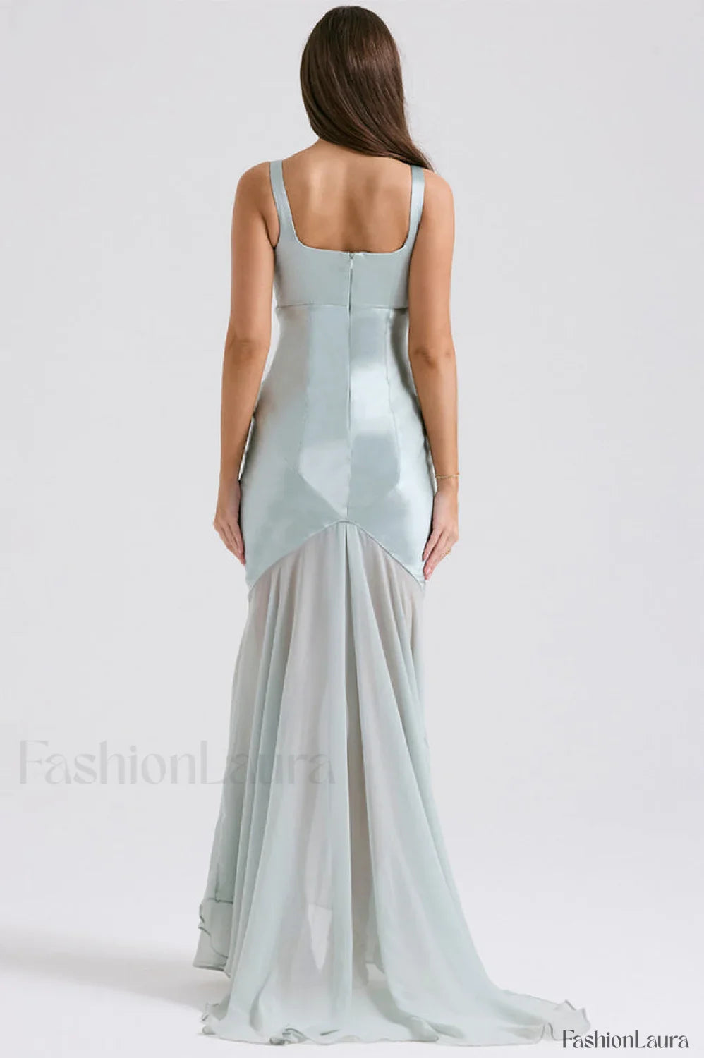 Victory Light Green Charming Chiffon Maxi Dress