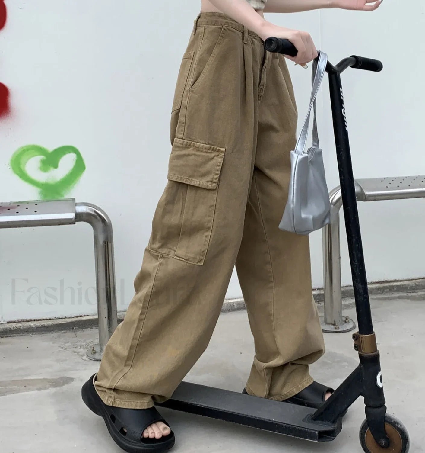 Vintage Big Pocket Trendy Baggy Cargo Jeans