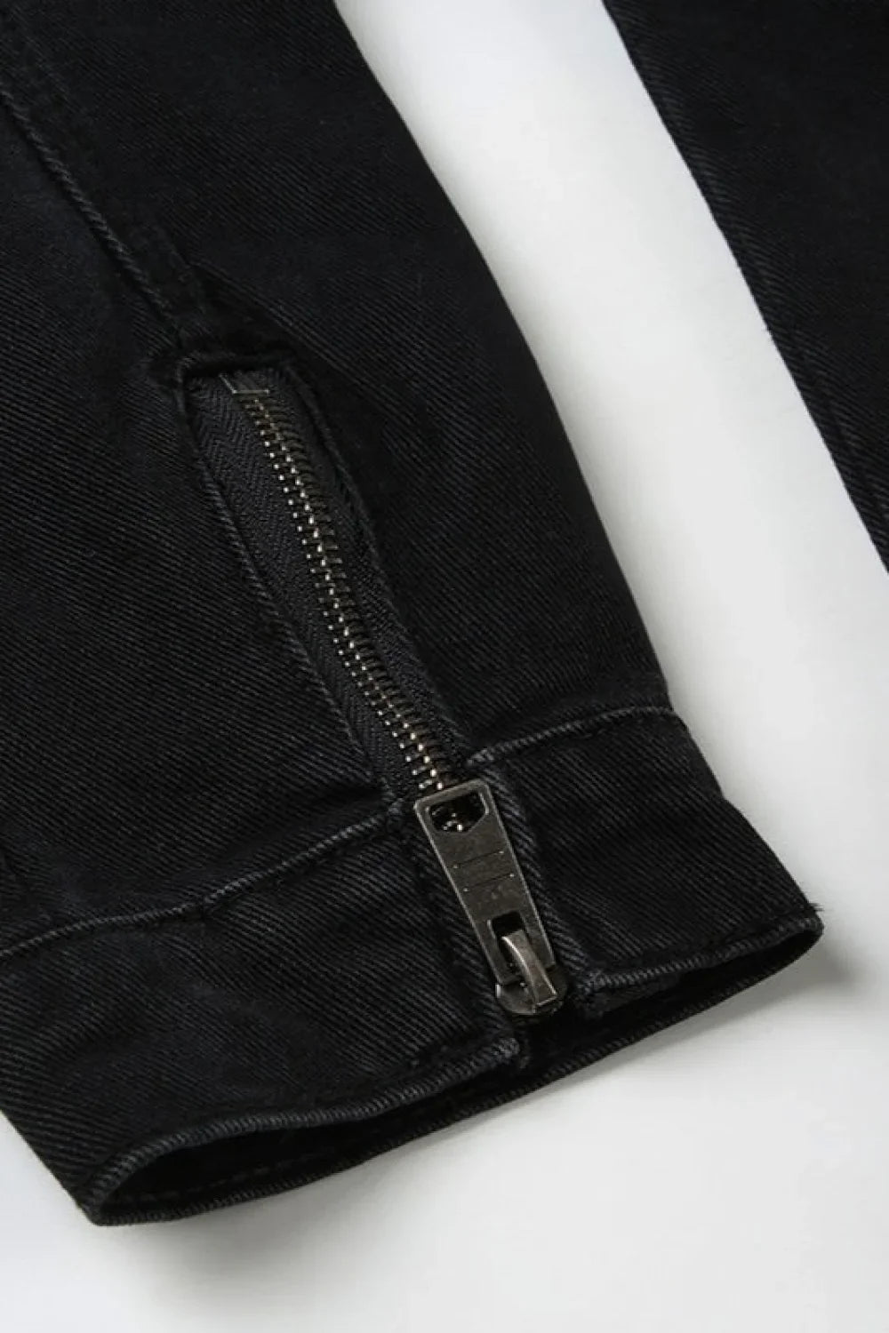 Vintage Black Denim Trucker Jacket