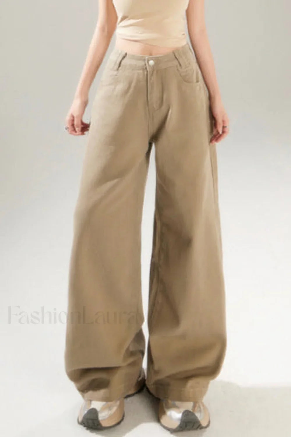 Vintage High Rise Wide Leg Long Jeans