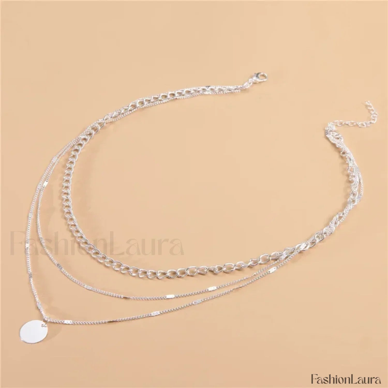 Vintage Layered Girls Clothing Aesthetic Pendant Necklace