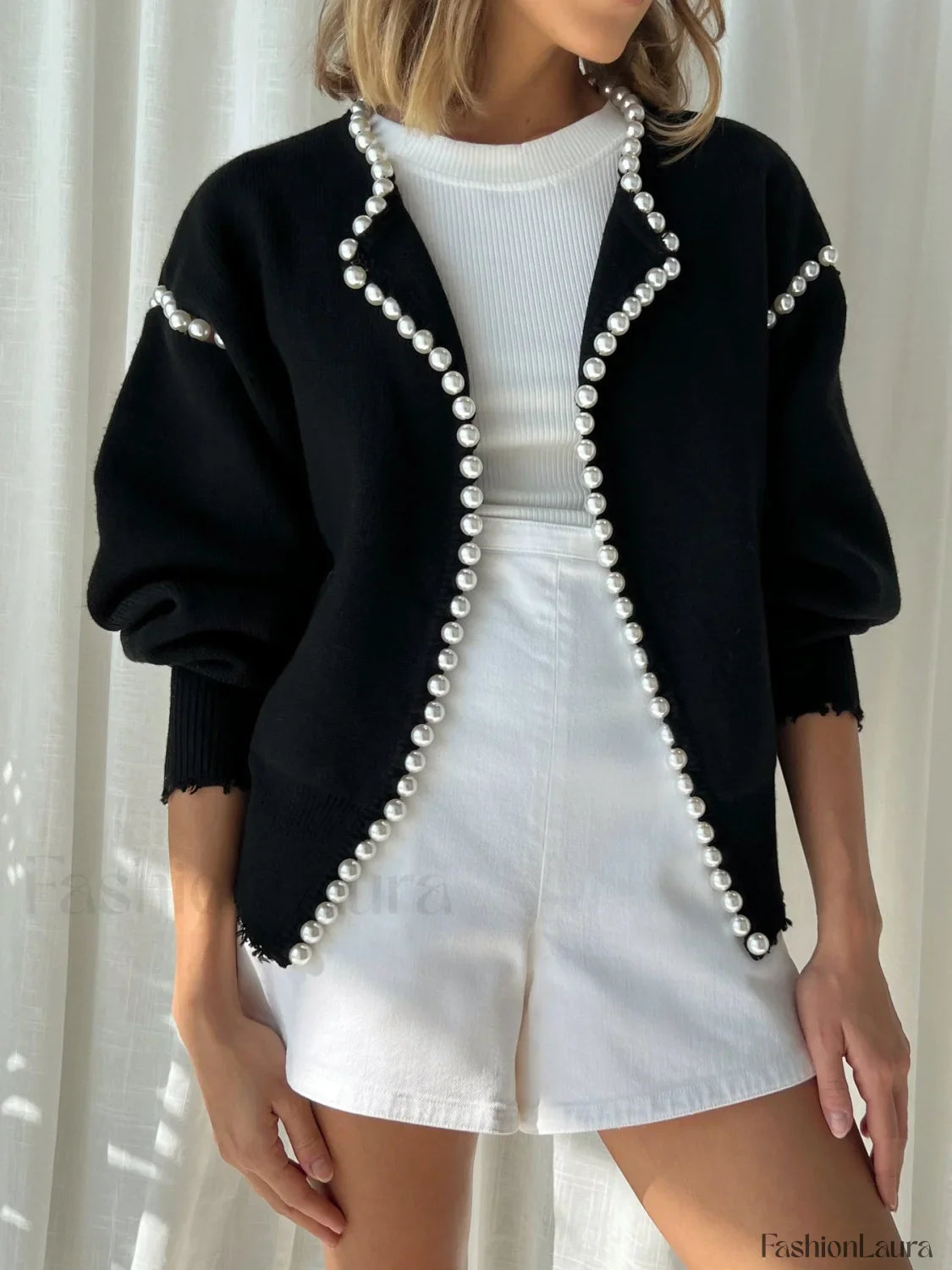 Vintage Pearl Graceful Edge Cardigan