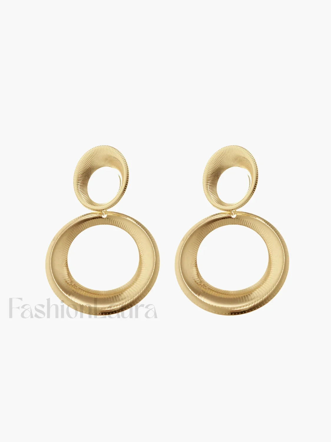 Vintage Round Graceful Bold Pendant Earrings