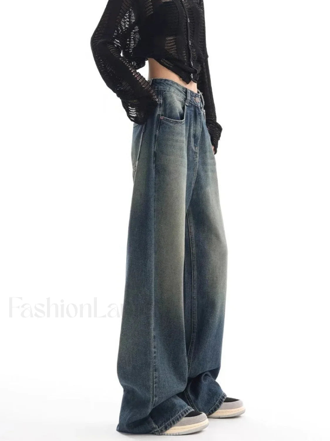 Vintage Wash 90's Trendy Baggy Boyfriend Jeans