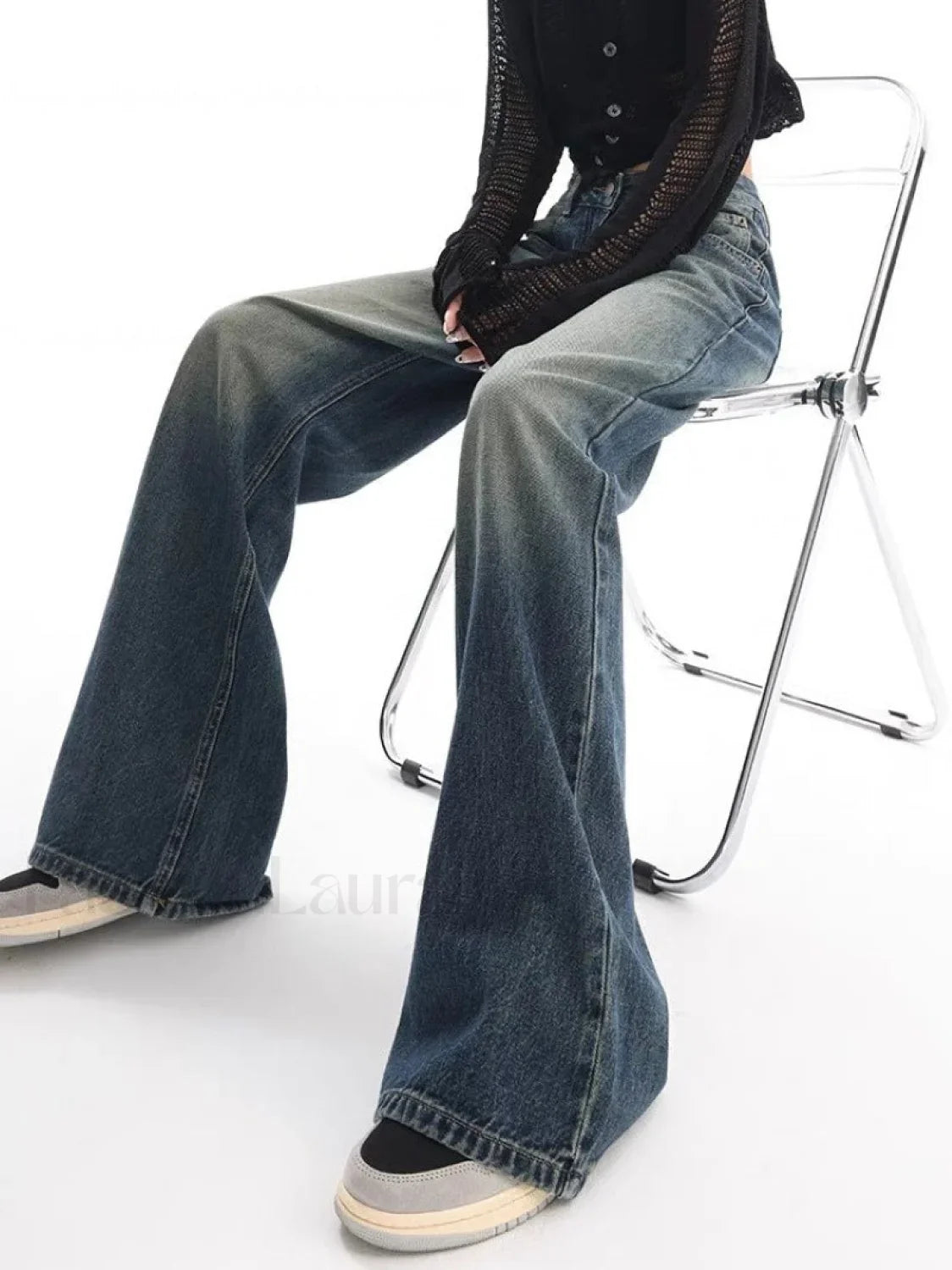 Vintage Wash 90's Trendy Baggy Boyfriend Jeans