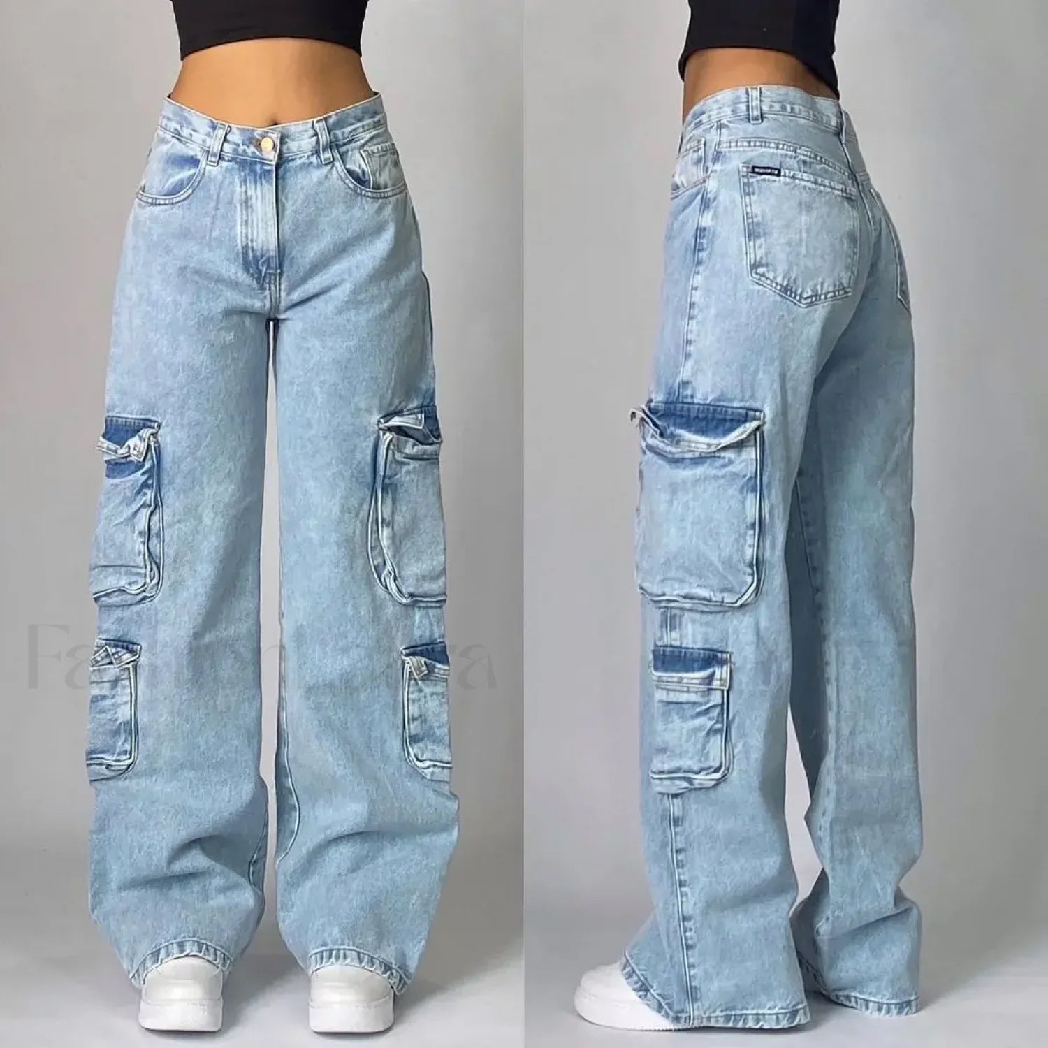 Vintage Washed Baggy Pants for Halloween Style