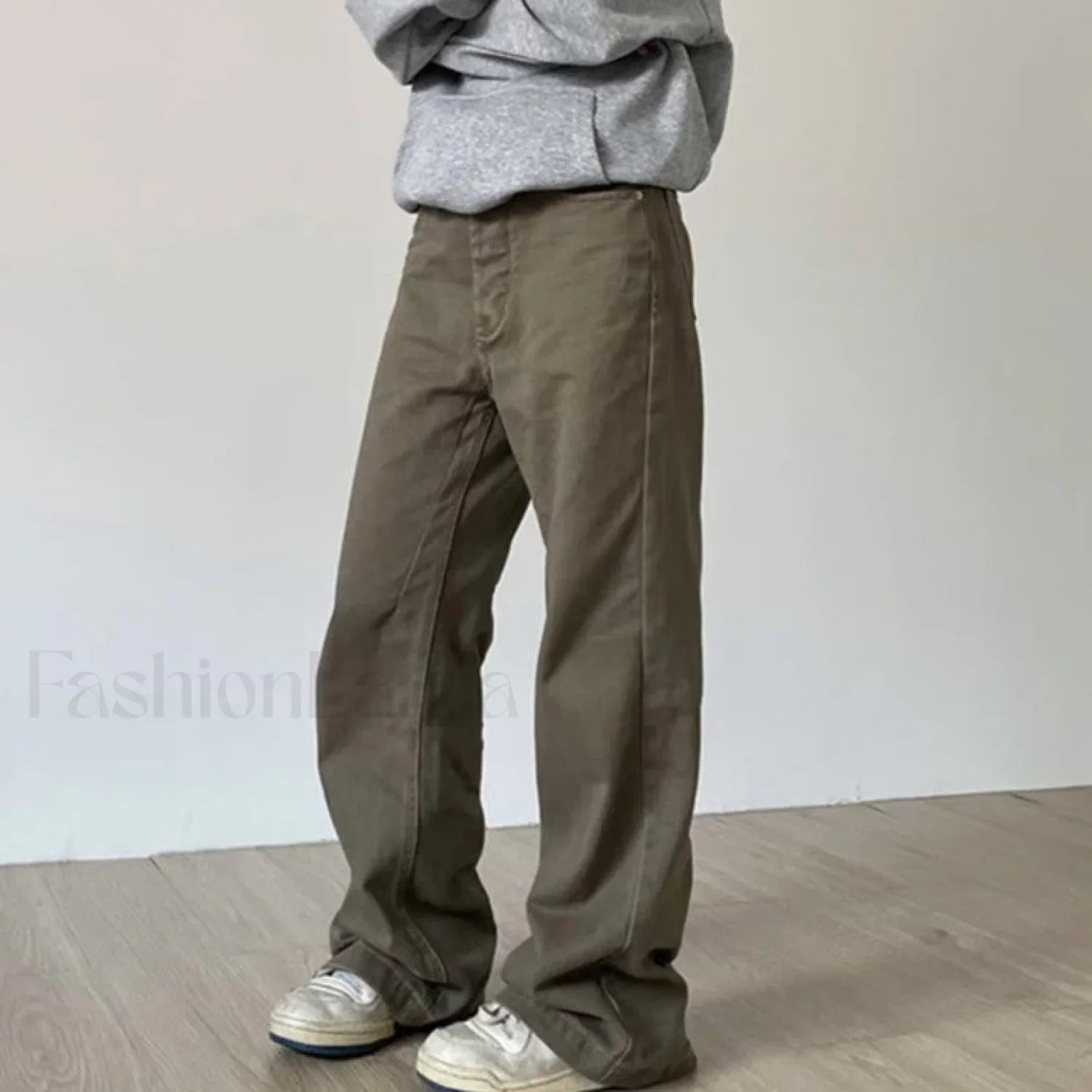 Vintage Washed Mid Trendy Rise Boyfriend Jeans