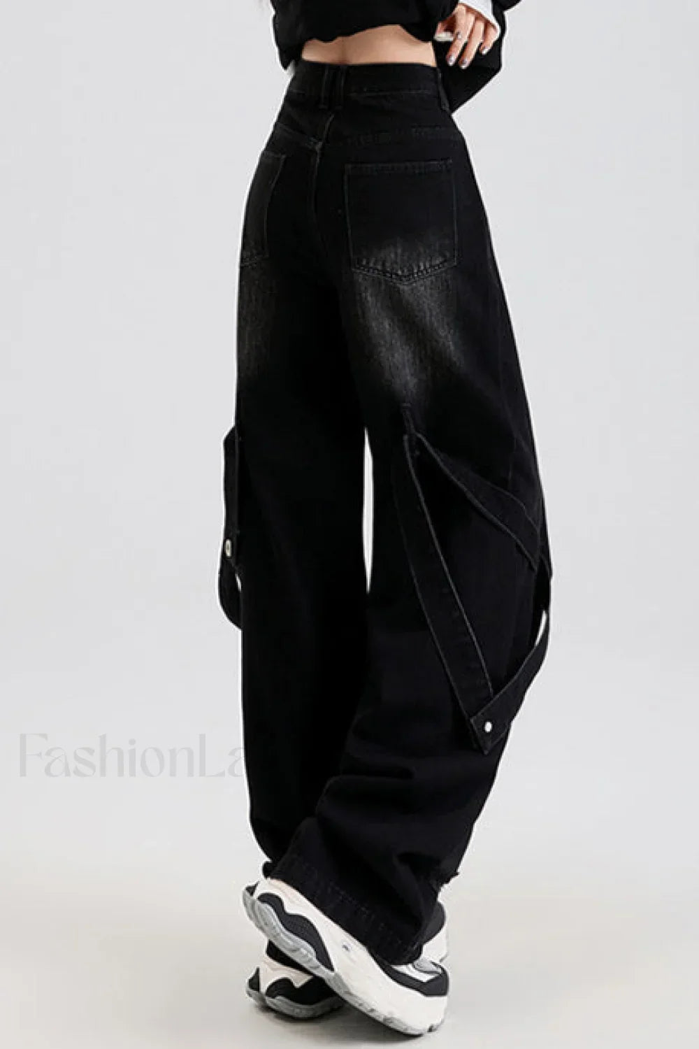 Vintage Washed Patchwork Jeans