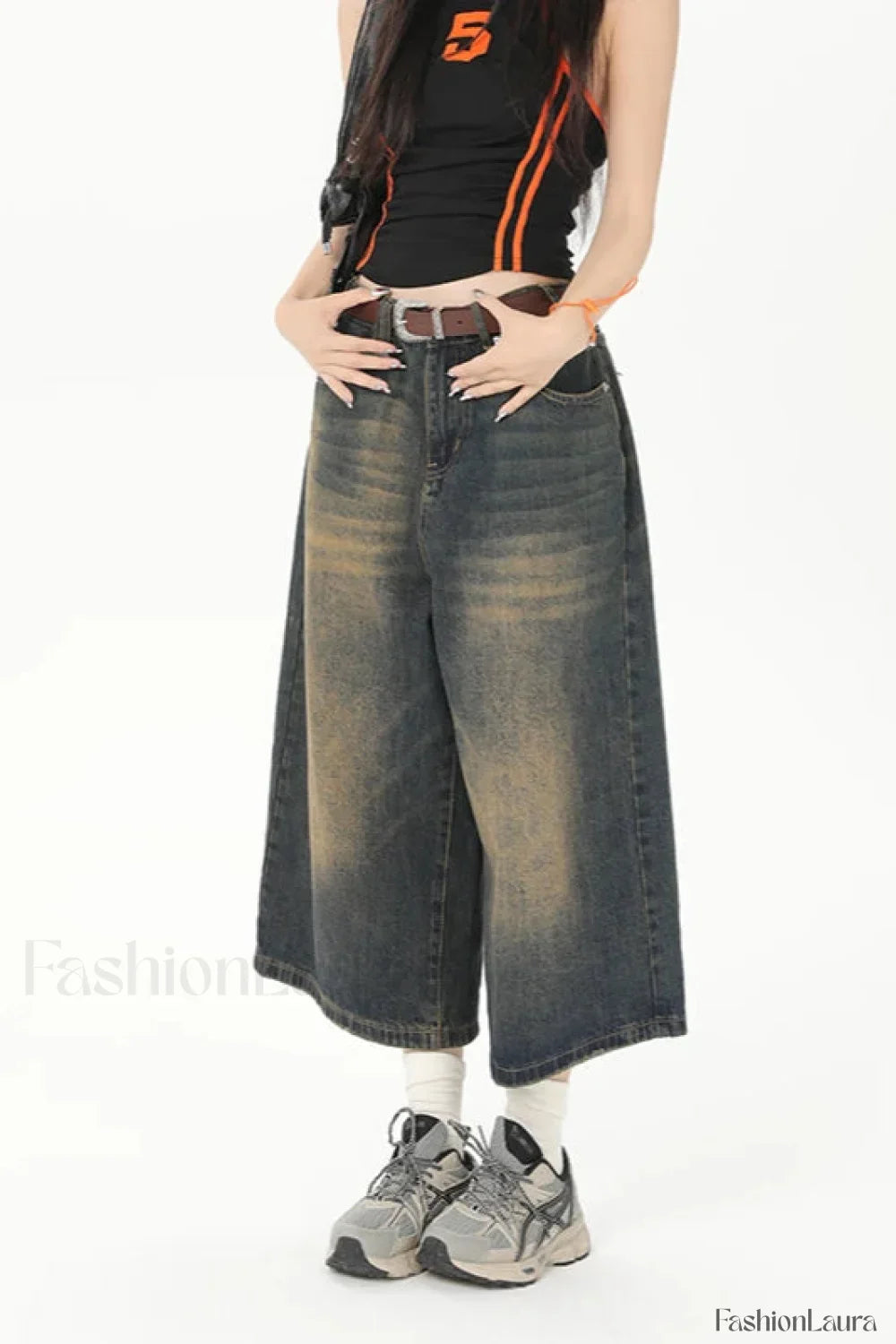 Vintage Y2K Loose Cropped Jeans