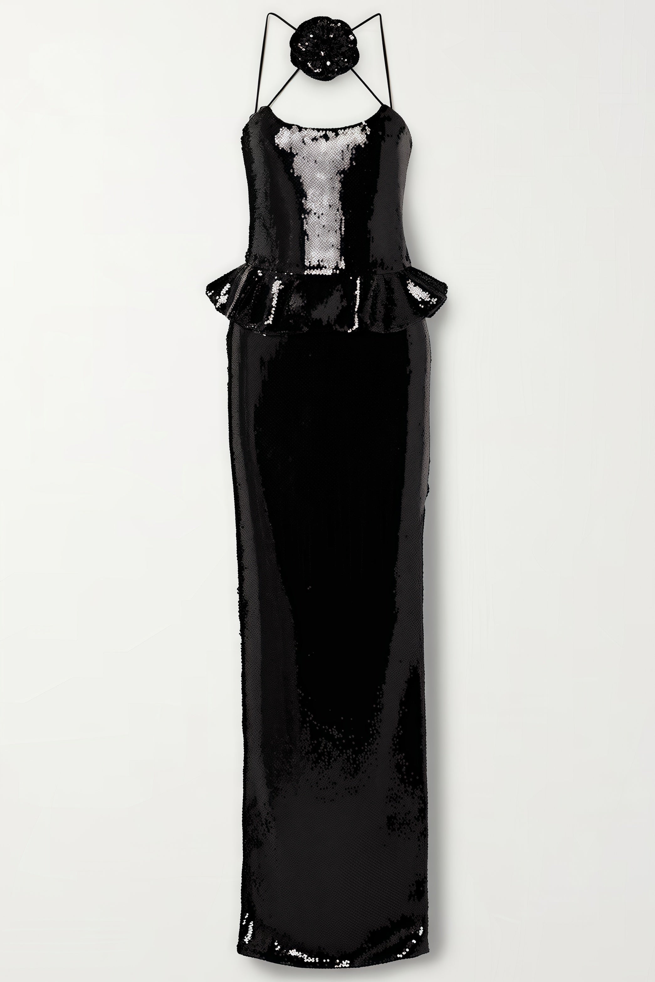 Hadley Sequined Tulle Puff Maxi Dress - View 3