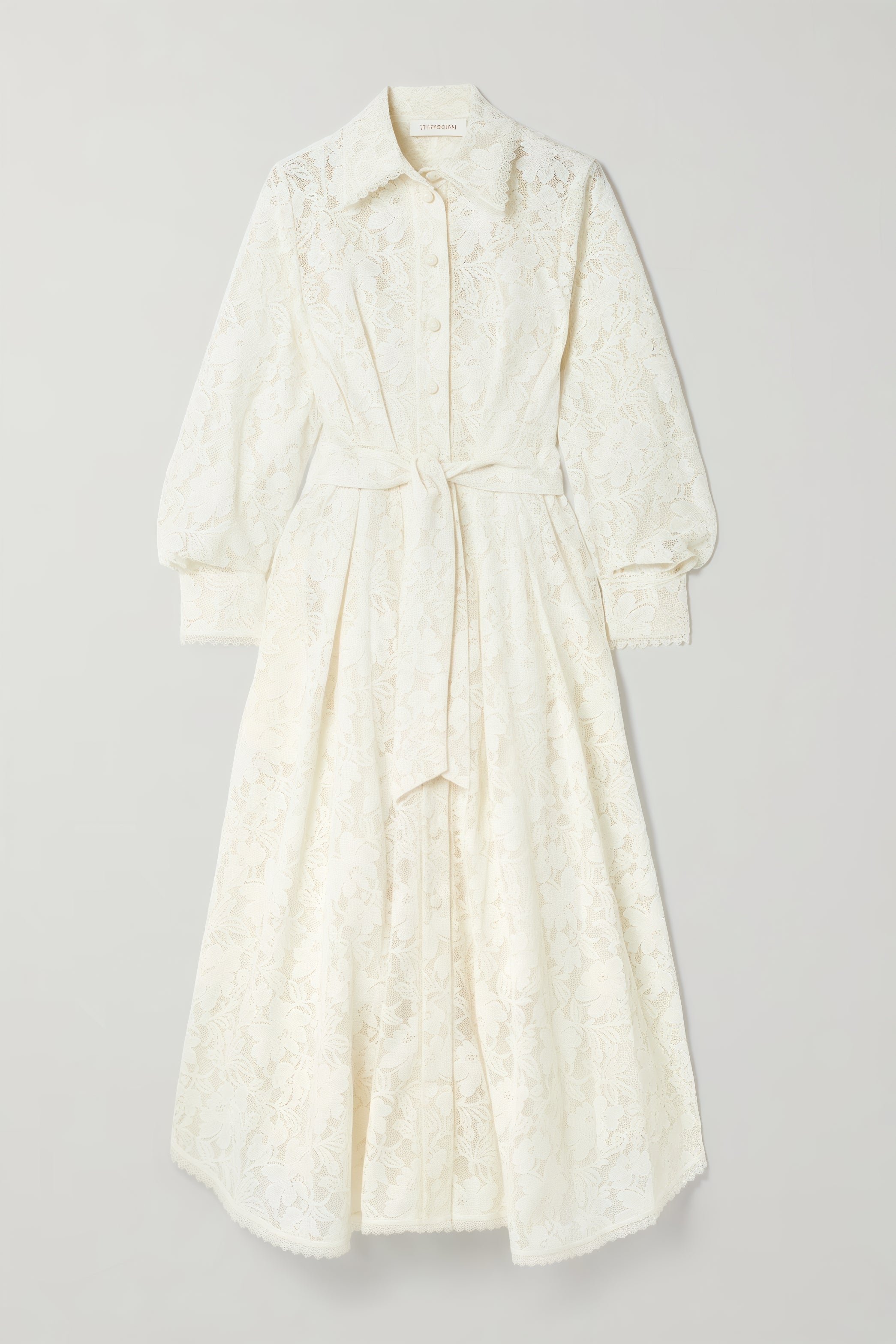 Melis Pleated Corded Lace Midi Dress - View 3