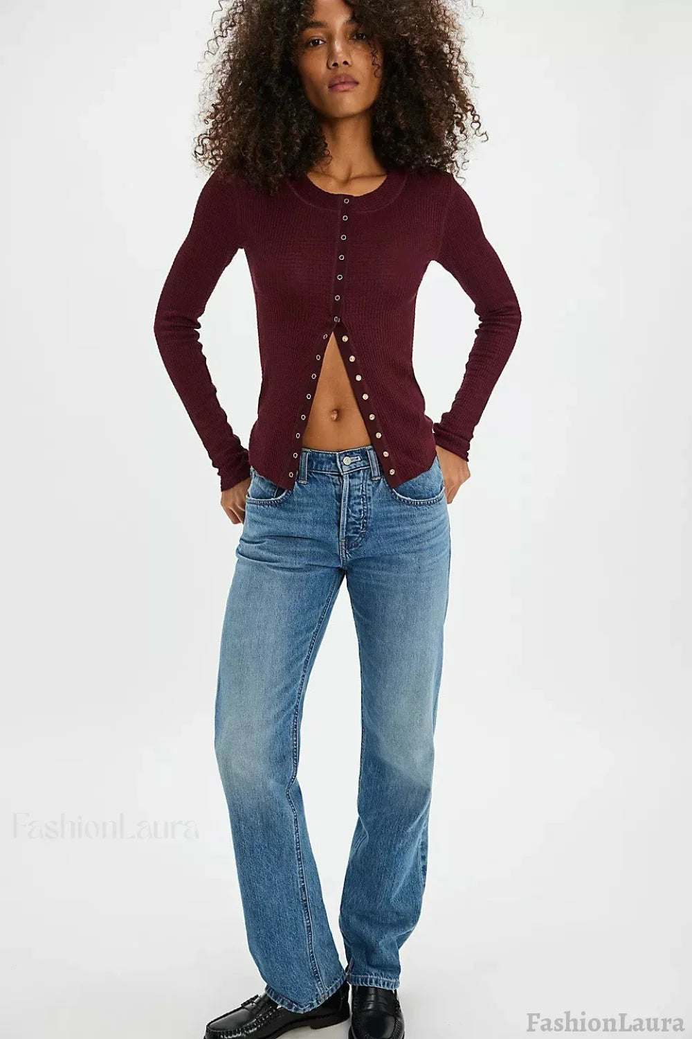 Waffle Knit Cardigan