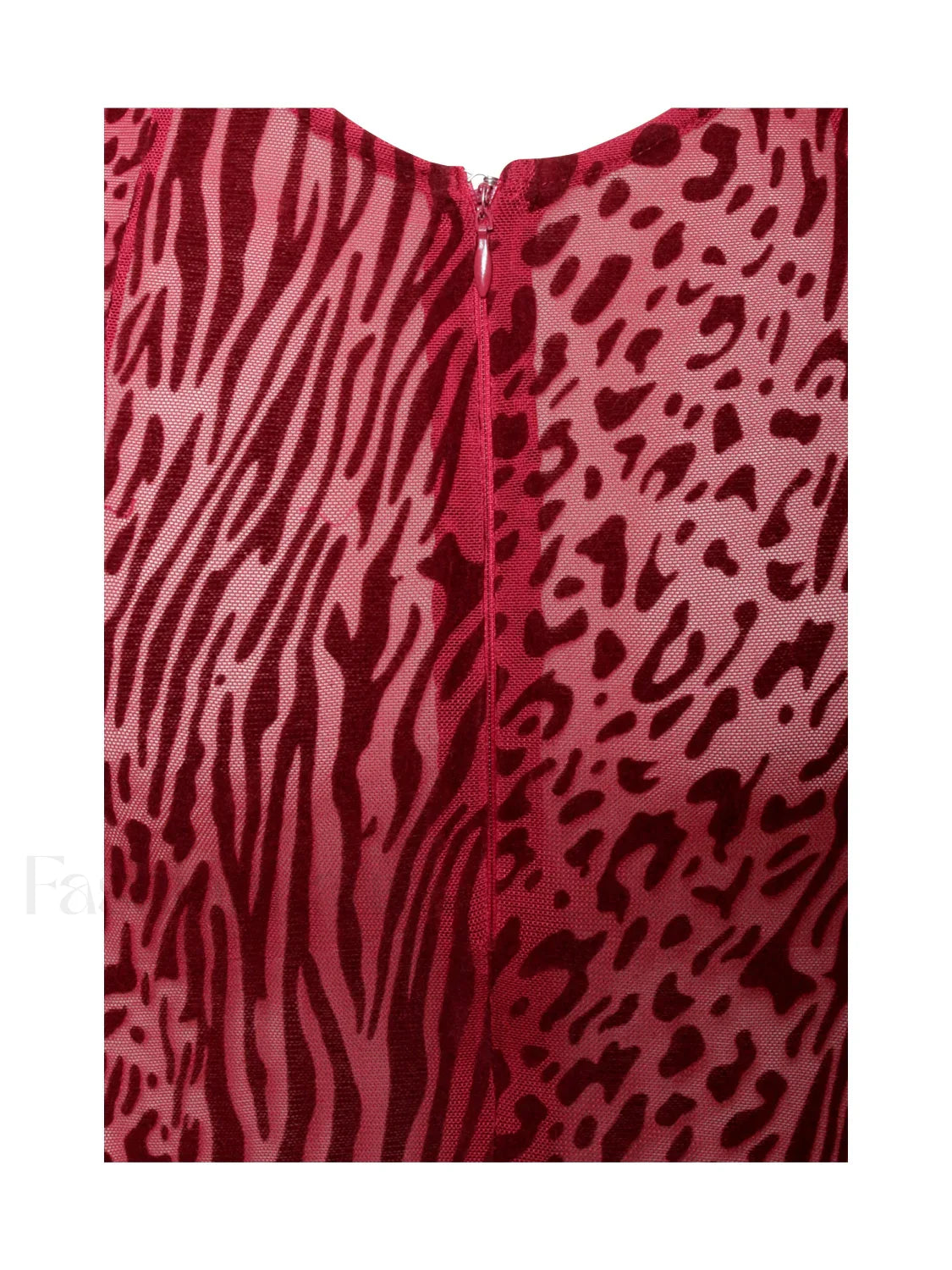 Waylynn Burgundy Burnout Velvet Graceful Detail Mesh Backless Maxi Dress