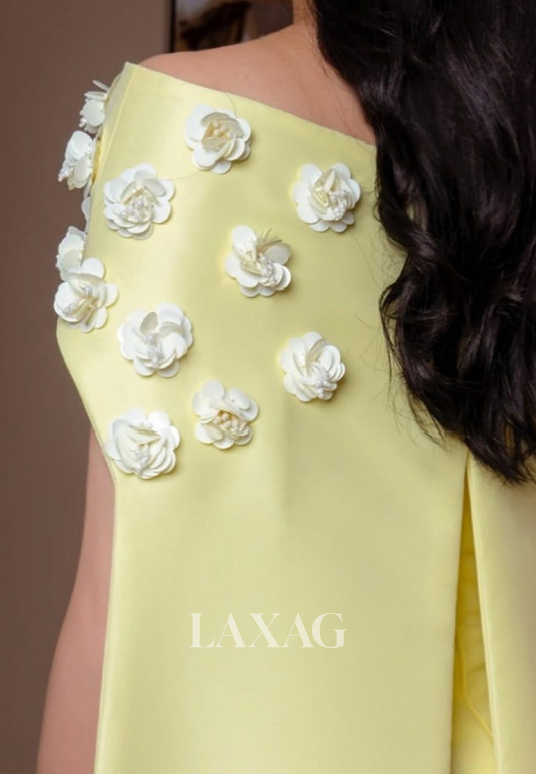 Tube Top Sleeveless Fitted Evening Dress Floral Embellished Floor-Length Satin Formal Gowns