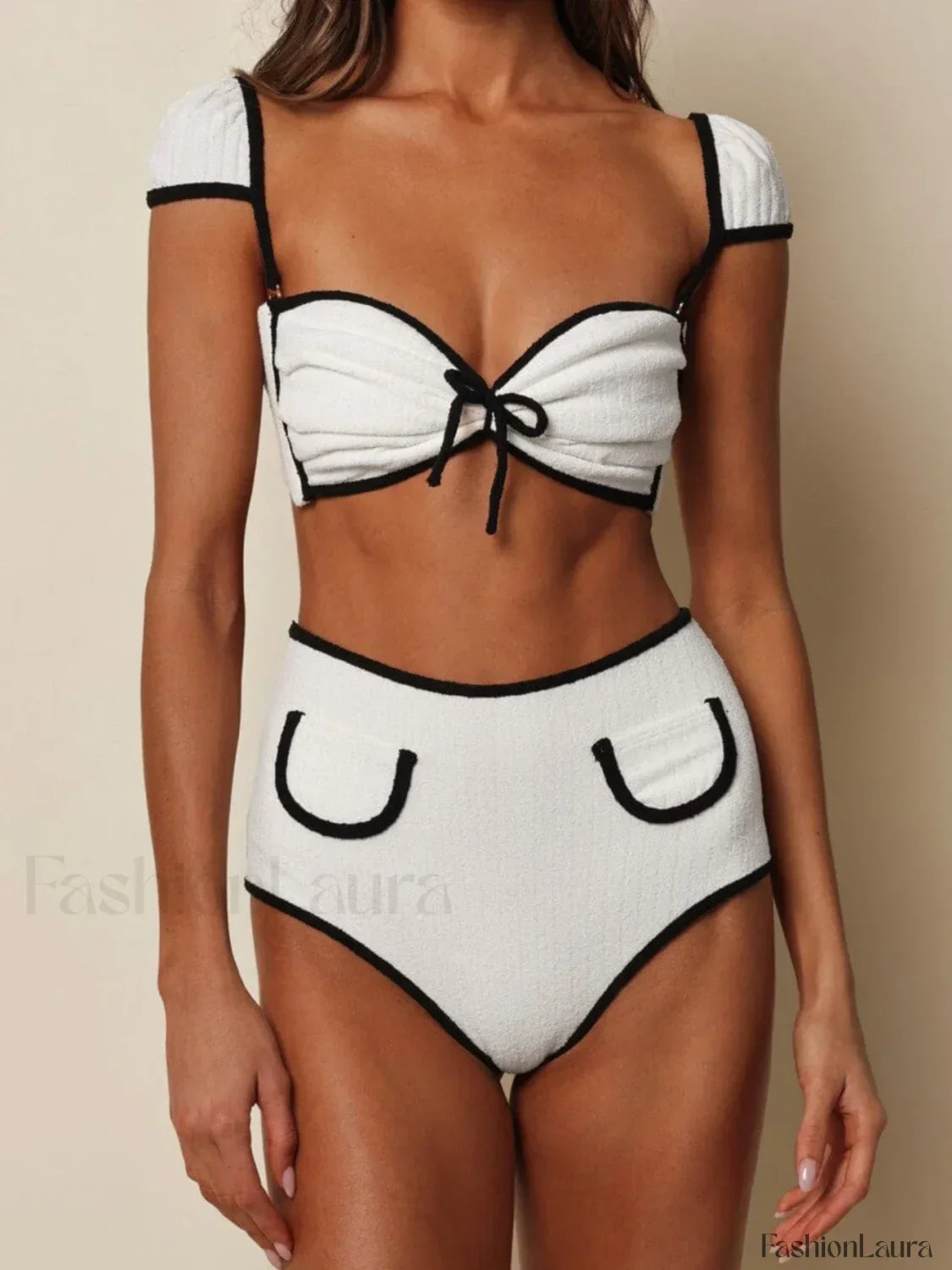White Sport Style Bikini Set