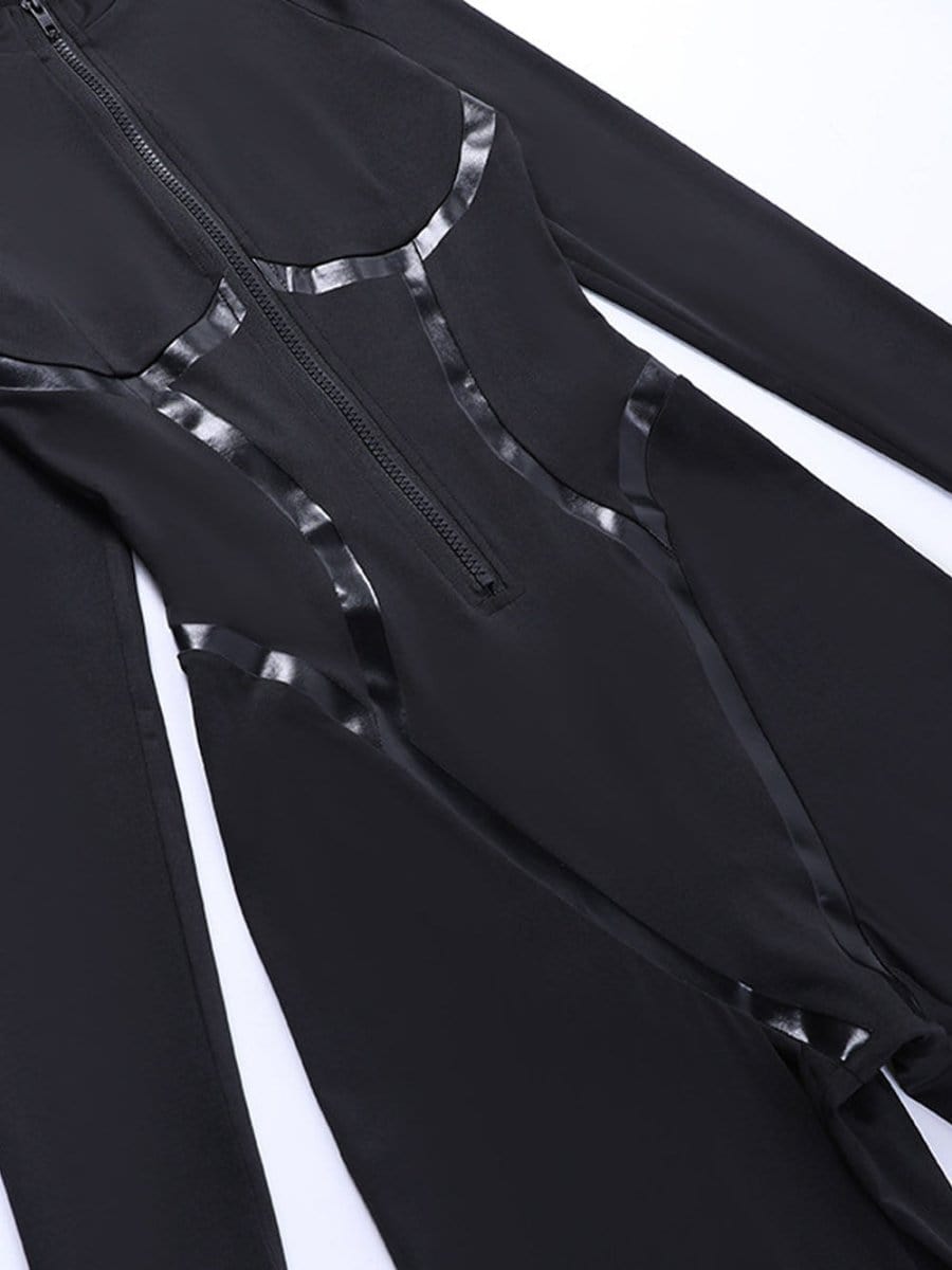 Willow Zipper Sporty Streetwear Jumpsuit
