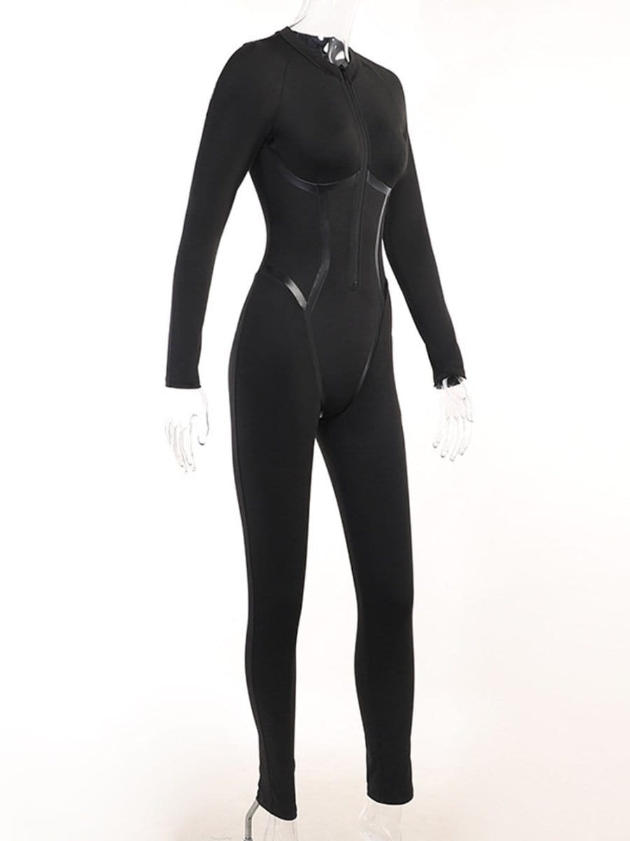 Willow Zipper Sporty Streetwear Jumpsuit