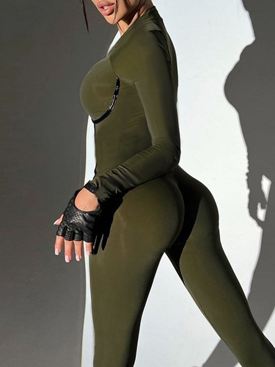 Willow Zipper Sporty Streetwear Jumpsuit