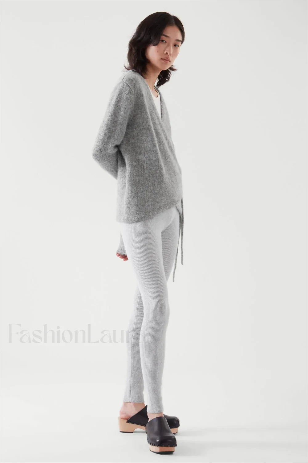 Winter Wool Blend Asymmetrical Cardigan