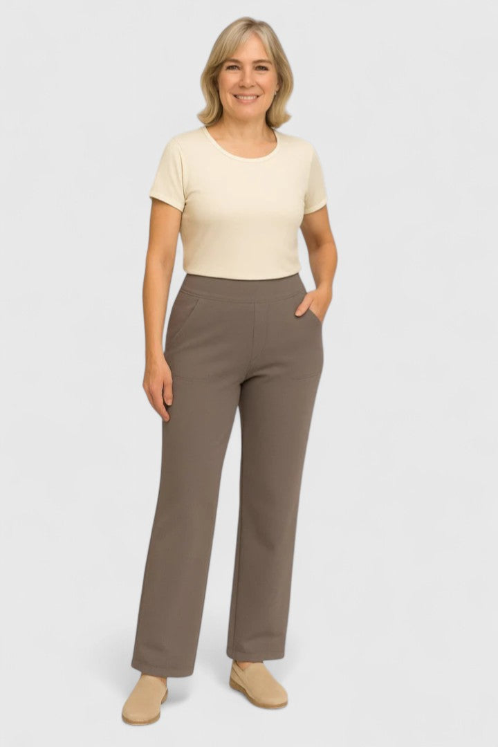 High Waist Wide Leg Pants with Pockets