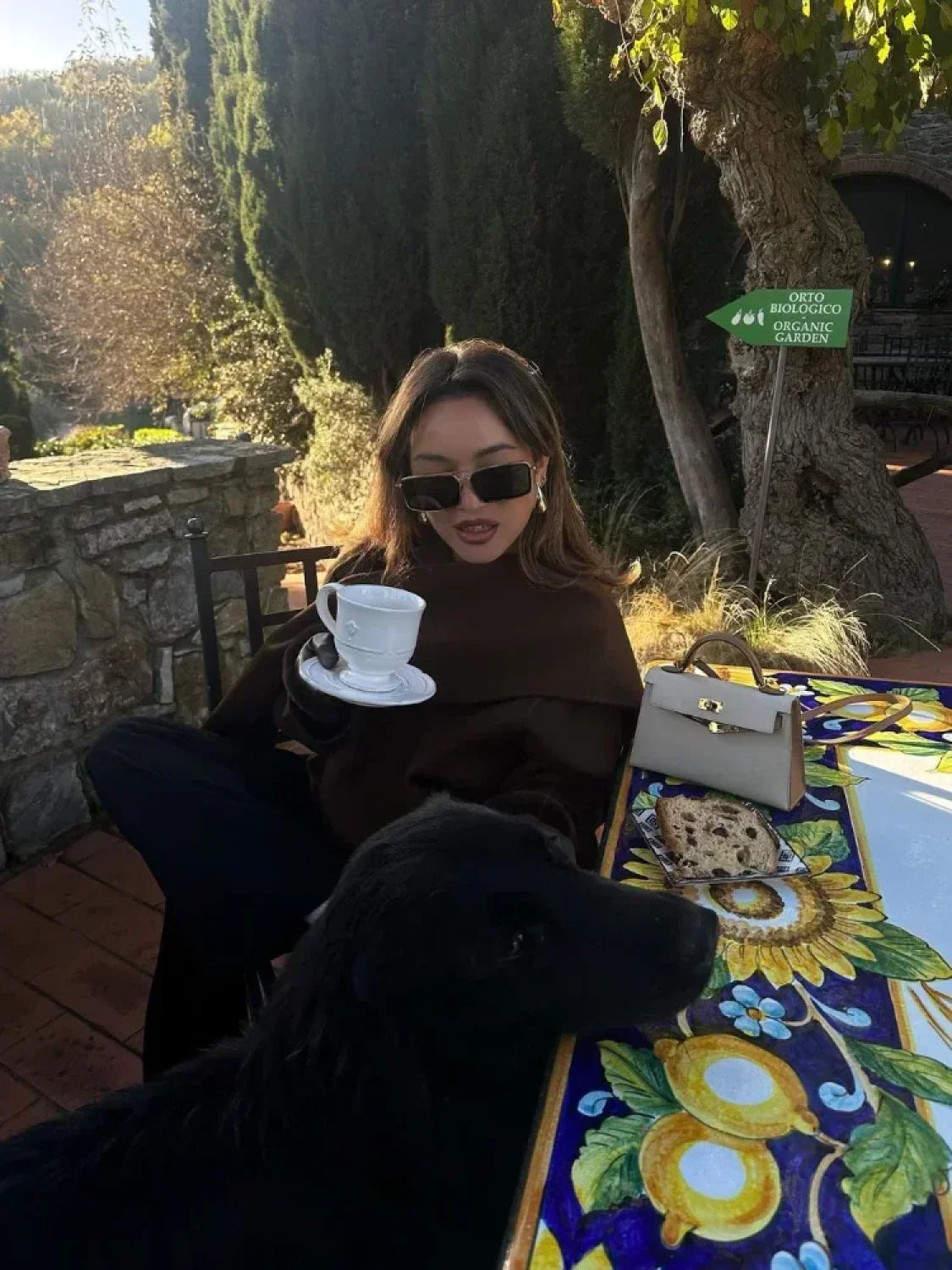 Women Brown Scarf Shawl Collar Short Wool Blends Coat Elegant Fashion Overcoats