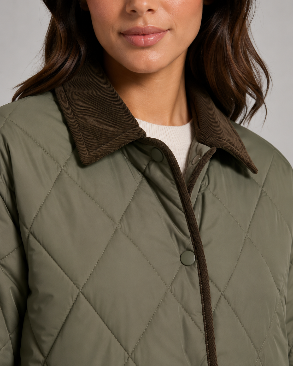 Women's Diamond Quilted Jacket Lightweight Padded