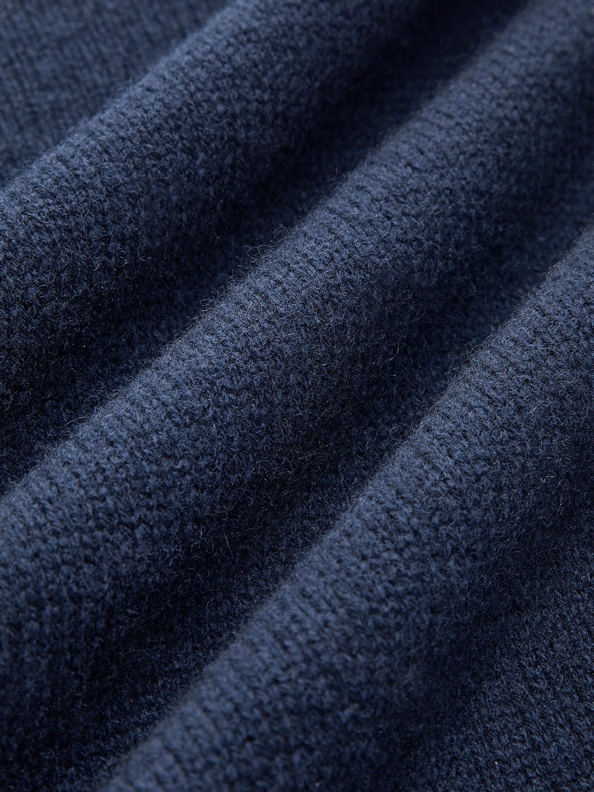 Denim Collar Button Placket Knit Polo Sweater