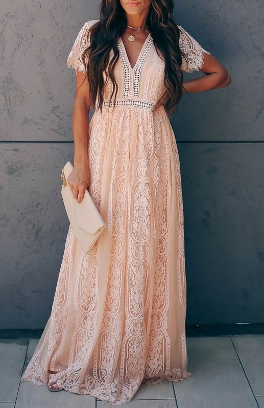 Women's Fill Your Heart Lace Maxi Dress