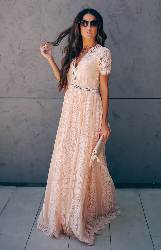 Women's Fill Your Heart Lace Maxi Dress