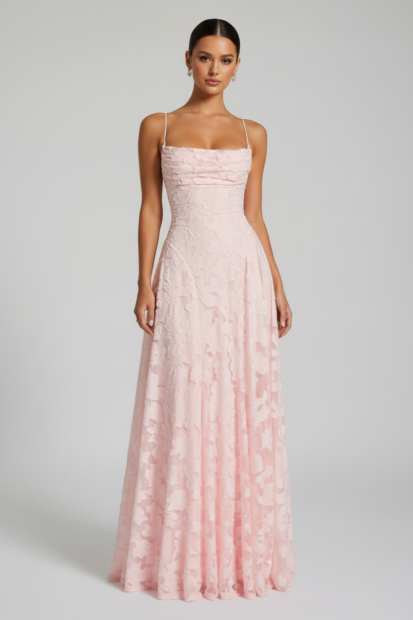 Women's Floral Maxi Dress – Elegant Formal Dress