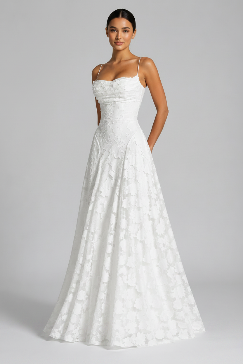 Women's Floral Maxi Dress – Elegant Formal Dress