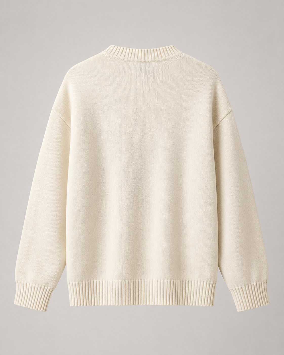 Women's Heart-Textured Drop-Shoulder Knit Sweater