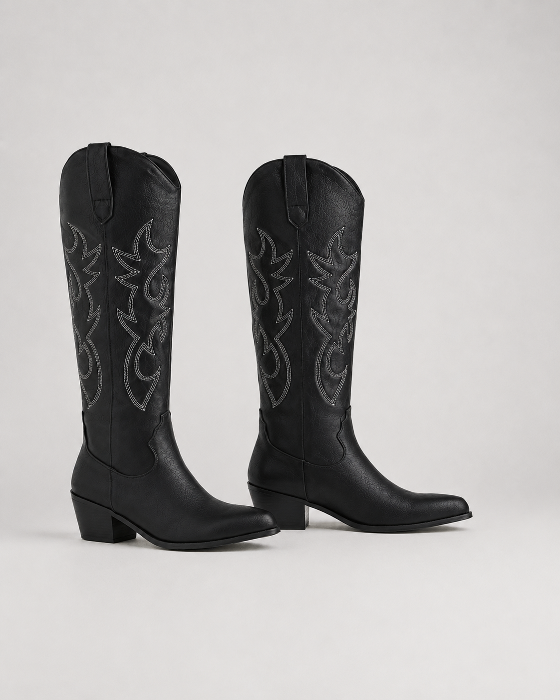 Women’s Knee-High Embroidered Cowboy Boots