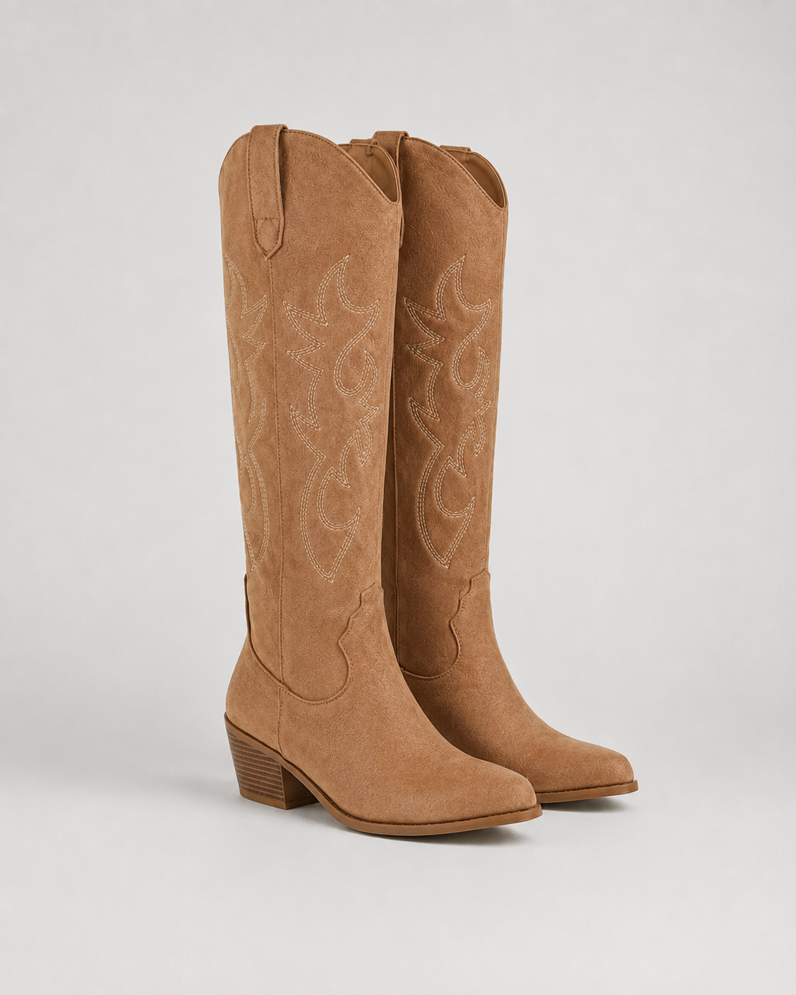 Women’s Knee-High Embroidered Cowboy Boots